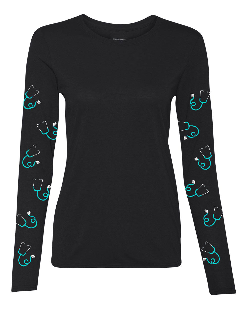 Long Sleeve Performance Shirt (stethoscope edition)