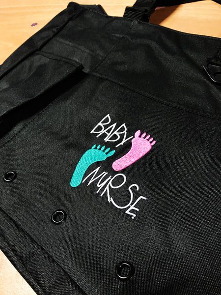 Embroidered "Baby Nurse" Tote
